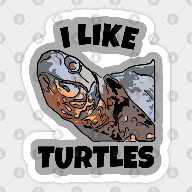 I Like Turtles Sticker by ardp13